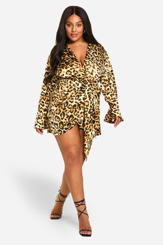 Robe patineuse - Marron clair et marron foncé