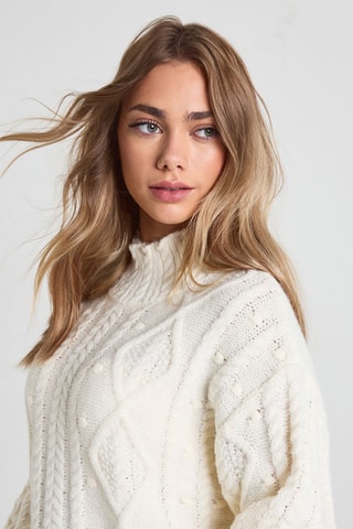 Robe pull - Ecru