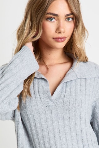 Robe pull - Gris chiné