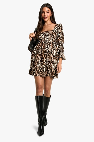 Robe patineuse - Marron