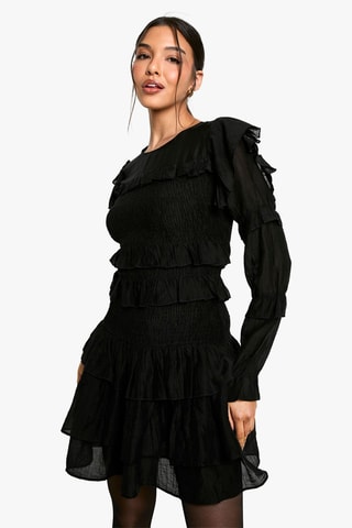 Robe volantée - Noir