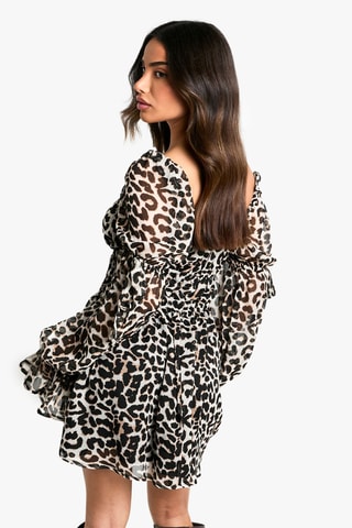Robe patineuse - Marron clair