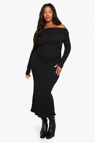 Robe midi - Noir
