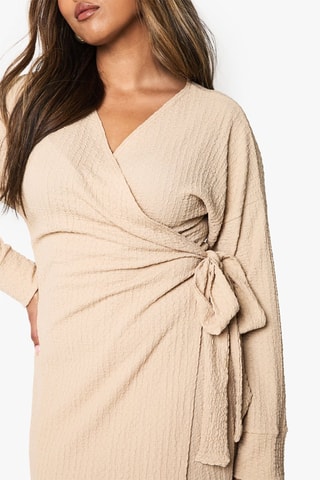 Robe portefeuille - Beige