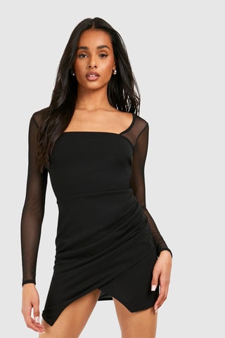 Robe portefeuille - Noir
