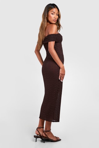 Robe fourreau - Marron