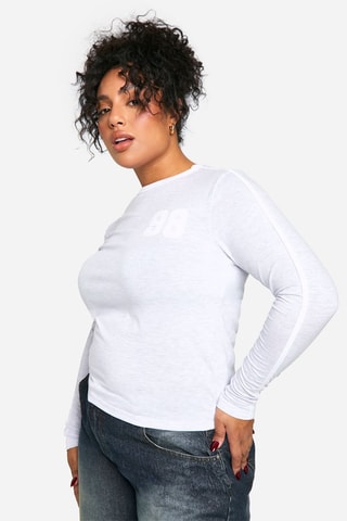 T-shirt - Gemêleerd Lichtgrijs