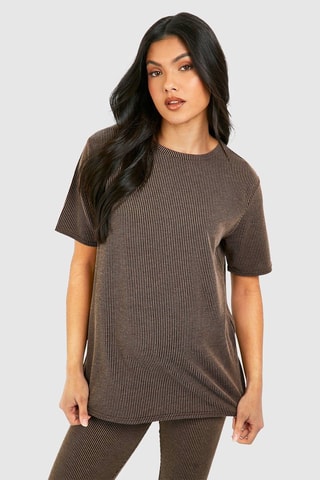 Zwangerschapsshirt - Bruin