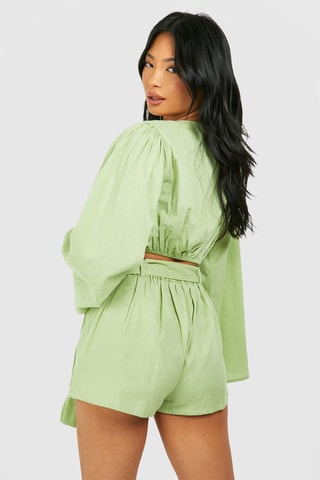 Short Hoge Taille - Lichtgroen