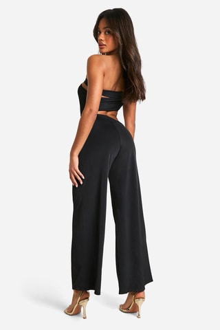 Asymmetrische Jumpsuit - Zwart