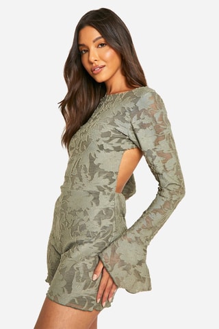 Kanten Playsuit - Groen