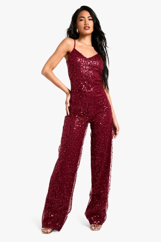 Jumpsuit - Bordeauxrood