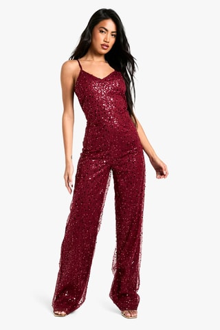 Jumpsuit - Bordeauxrood