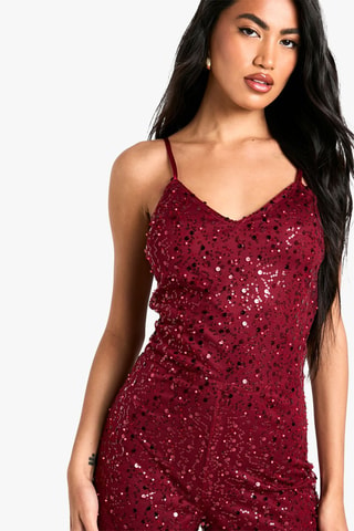 Jumpsuit - Bordeauxrood