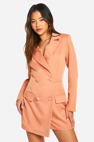 Playsuit Trompe-l'oeil - Koraalrood