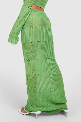 Lange Rok Hoge Taille - Lichtgroen