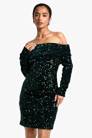 Robe courte - Vert foncé