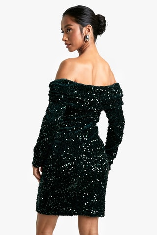 Robe courte - Vert foncé