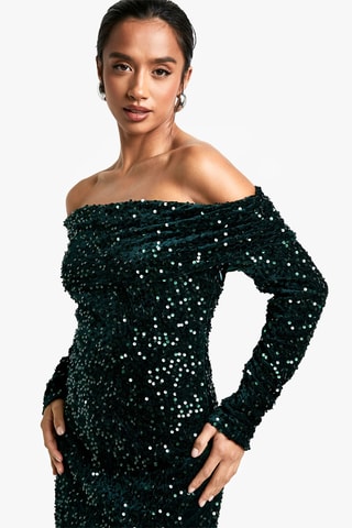 Robe courte - Vert foncé
