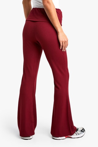 Flare Broek - Bordeauxrood