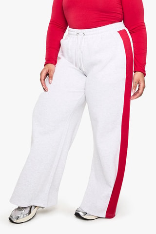 Broek Wide Legs - Rood en Wit