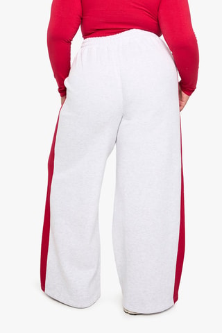 Broek Wide Legs - Rood en Wit