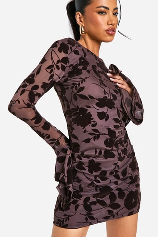 Robe droite - Marron