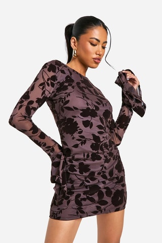 Robe droite - Marron