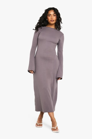 Robe longue - Gris foncé
