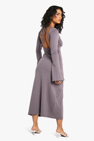 Robe longue - Gris foncé