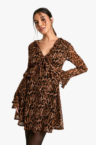 Robe patineuse - Marron