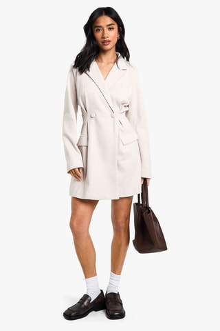 Robe droite - Taupe