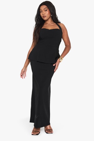 Robe trompe-l’œil - Noir