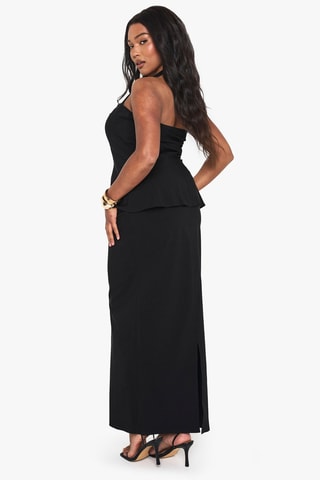 Robe trompe-l’œil - Noir