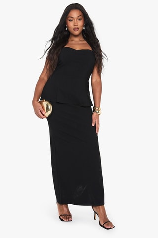 Robe trompe-l’œil - Noir