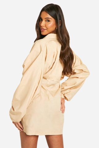 Robe chemise - Beige