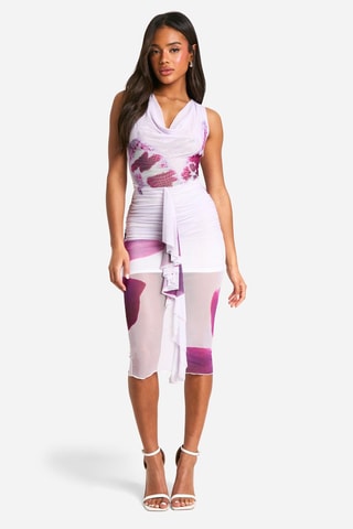 Robe midi - Ivoire