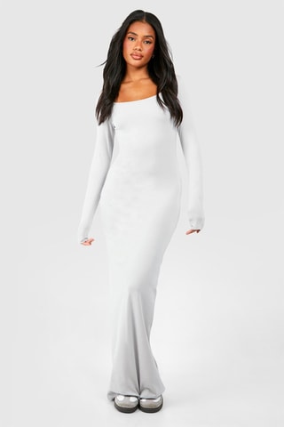 Robe longue - Gris clair