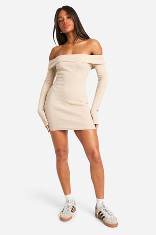 Robe fourreau - Beige