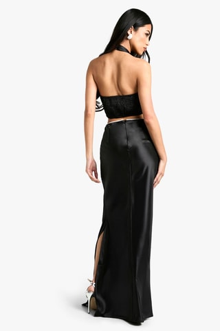 Robe trompe-l'œil - Noir