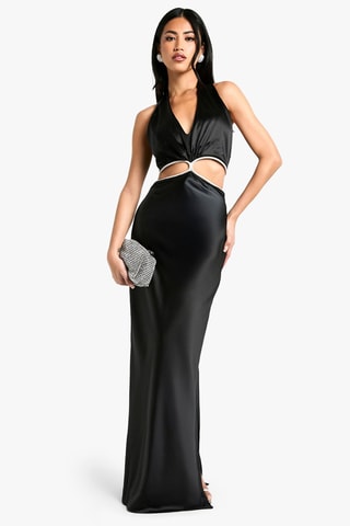 Robe trompe-l'œil - Noir