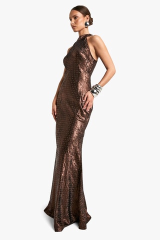 Robe longue - Marron