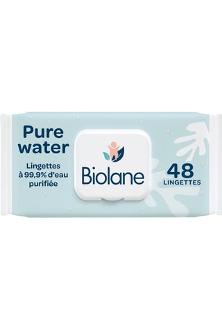 6 x Lingettes 99% d'eau - 48 lingettes
