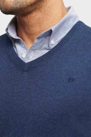 Camisola - Cinzento-claro mesclado - Azul