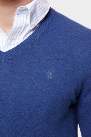 Camisola - Mostarda - Azul