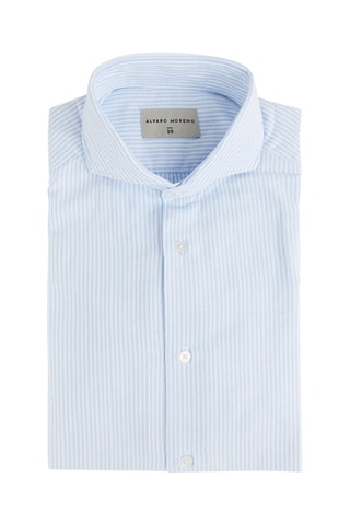 Camisa slim - Azul-celeste - Azul