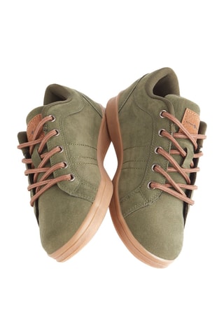 Baskets en nubuck - Vert