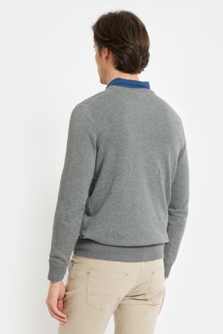 Camisola - Azul-cobalto - Cinzento
