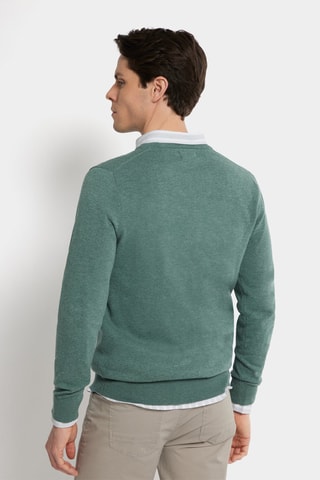 Camisola - Azul-cobalto - Verde