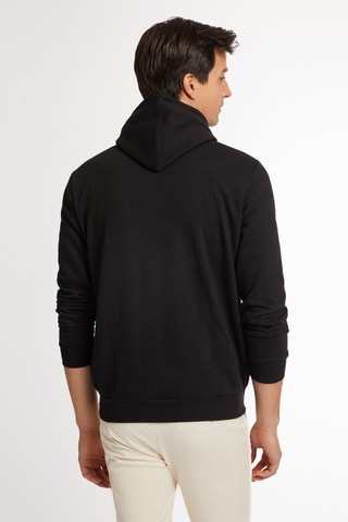 Sweat com capuz - Cinzento - Preto